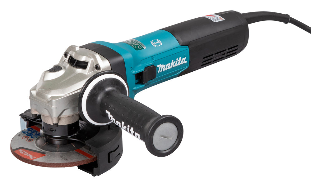 Makita Winkelschleifer – 1.900 W, 125 mm Scheiben, mit SJS II, AFT & Motorbremse - GA5091X01
