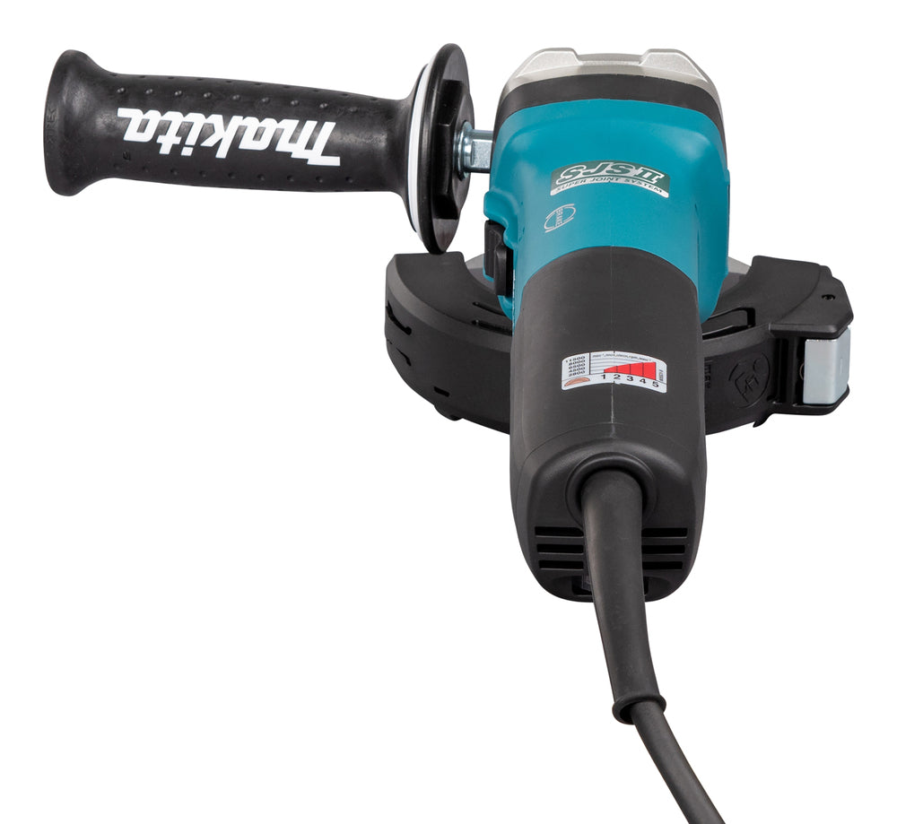 Makita Winkelschleifer – 1.900 W, 125 mm Scheiben, mit SJS II, AFT & Motorbremse - GA5091X01