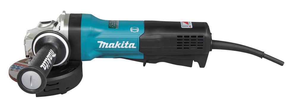 Makita Winkelschleifer – 1.900 W, 125 mm Scheiben, mit SJS II, AFT & Motorbremse - GA5093X01