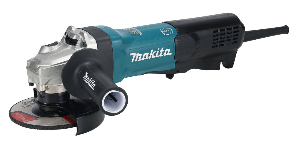 Makita Winkelschleifer – 1.900 W, 125 mm Scheiben, mit SJS II, AFT & Motorbremse - GA5094