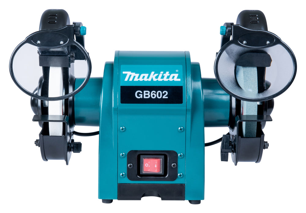 Makita Doppelschleifbock – 250 W, 150 mm Scheiben, leise & vibrationsarm - GB602