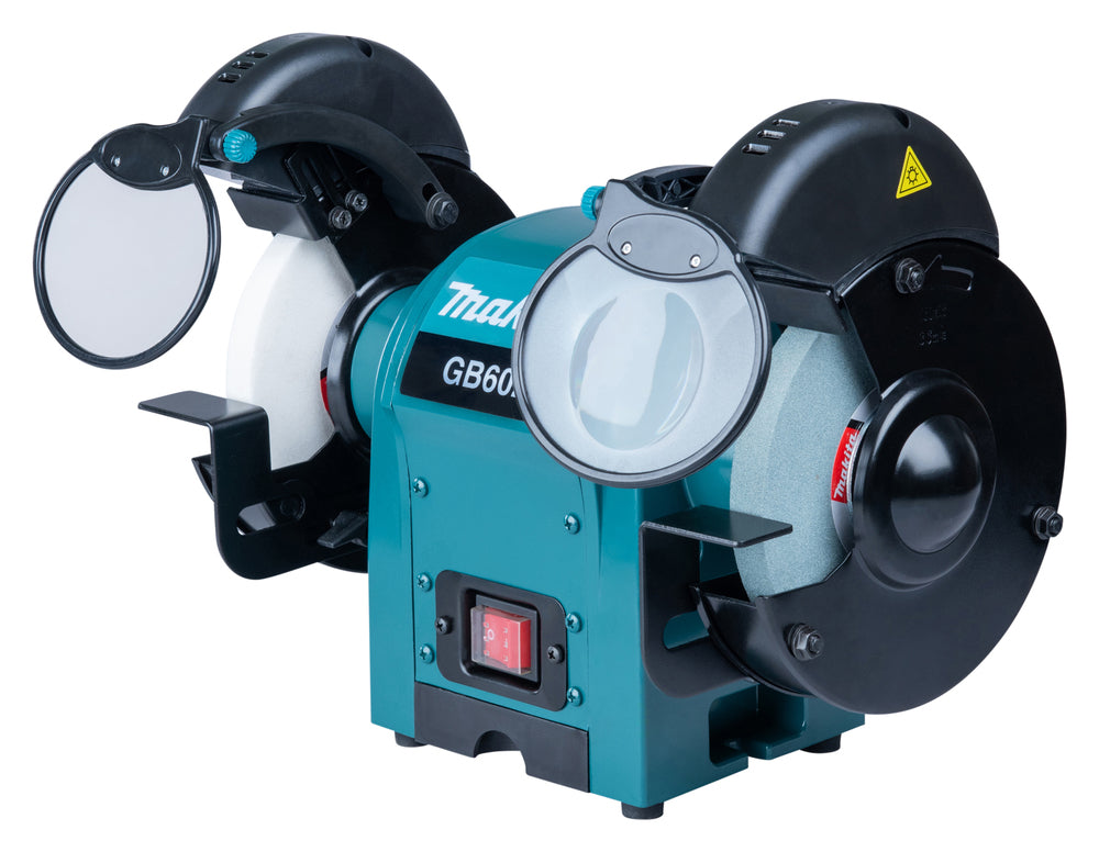 Makita Doppelschleifbock – 250 W, 150 mm Scheiben, leise & vibrationsarm - GB602