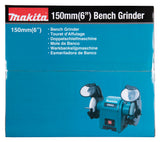 Makita Doppelschleifbock – 250 W, 150 mm Scheiben, leise & vibrationsarm - GB602