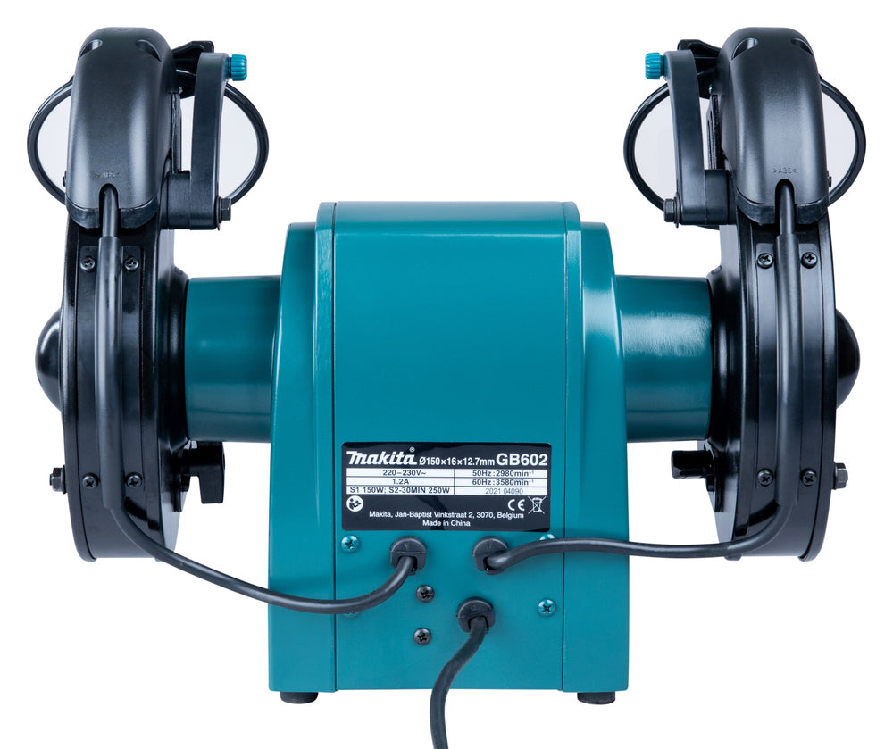 Makita Doppelschleifbock – 250 W, 150 mm Scheiben, leise & vibrationsarm - GB602