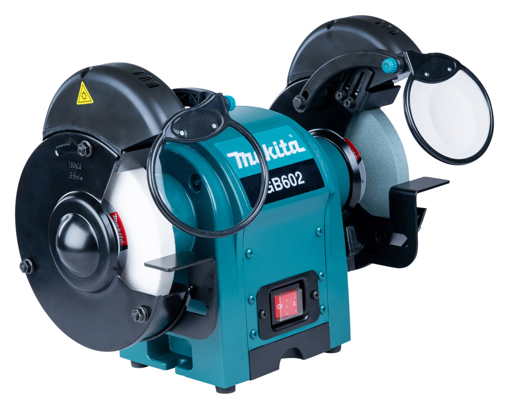 Makita Doppelschleifbock – 250 W, 150 mm Scheiben, leise & vibrationsarm - GB602