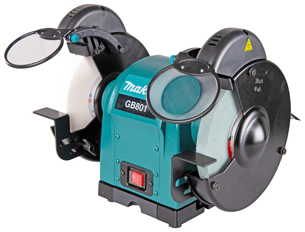 Makita Doppelschleifbock – 550 W, 205 mm Scheiben, leise & vibrationsarm - GB801