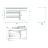 Bullram - Einzelmodul Breiter Unterschrank – GC13L7