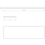Bullram Holzarbeitsplatte 2.040 × 620 × 38 mm STARX DEEP - GC20RE