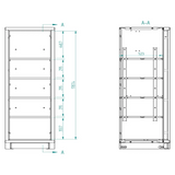 Bullram 1-türiger Standschrank STARX DEEP extra tief - GC60E1