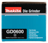 Makita Geradschleifer – 6 mm Spannhülse, 25.000 min⁻¹, schlank & mit Paddelschalter - GD0600