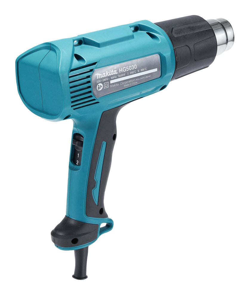 Makita Heißluftgebläse – 1.600 W, 2 Temperatur- & Luftstromstufen, mit Überhitzungsschutz - HG5030K
