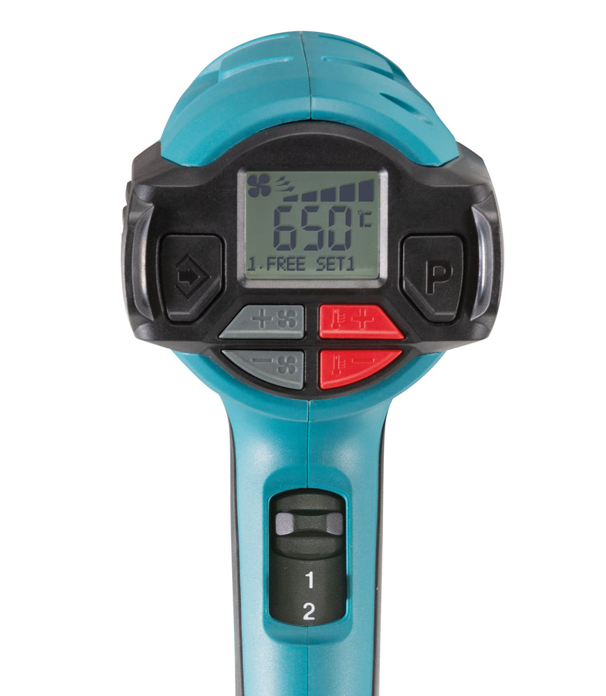 Makita Heißluftgebläse HG6531CK – 2.000 W, 50–650 °C, mit 14 Programmen - HG6531CK