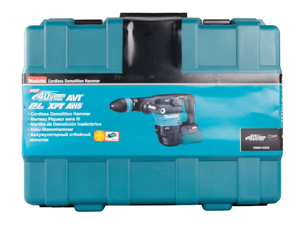 Makita Akku-Stemmhammer HM001G – 40V max., SDS-MAX, 9,4 J Schlagstärke & nur 7,1 kg - HM001GZ02