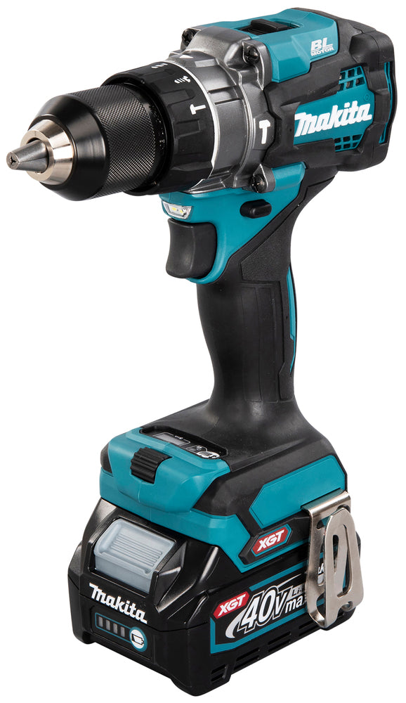 Makita Akku-Schlagbohrschrauber – 40V max., inkl. 2x 2,5 Ah Akkus, Ladegerät & MAKPAC - HP001GD201