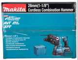Makita Akku-Kombihammer SDS-MAX – 40V max., inkl. 2x 4,0 Ah Akkus, Ladegerät & MAKPAC - HR003GM201