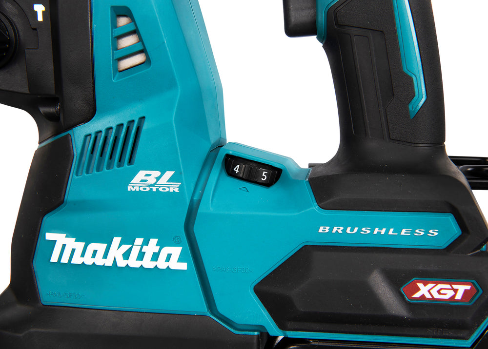 Makita Akku-Kombihammer SDS-MAX – 40V max., inkl. 2x 4,0 Ah Akkus, Ladegerät & MAKPAC - HR003GM201