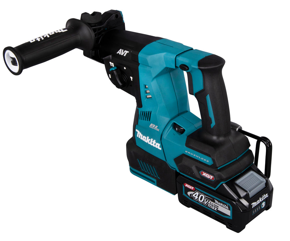 Makita Akku-Kombihammer SDS-MAX – 40V max., inkl. 2x 4,0 Ah Akkus, Ladegerät & MAKPAC - HR004GM201