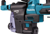Makita Akku-Kombihammer SDS-MAX – 40V max., inkl. 2x 4,0 Ah Akkus, Ladegerät, MAKPAC & Staubabsaugung DX14 - HR004GM202