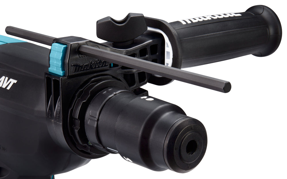 Makita Akku-Kombihammer SDS-MAX – 40V max., inkl. 2x 4,0 Ah Akkus, Ladegerät, MAKPAC & Staubabsaugung DX14 - HR004GM202