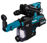 Makita Akku-Kombihammer SDS-MAX – 40V max., inkl. 2x 4,0 Ah Akkus, Ladegerät, MAKPAC & Staubabsaugung DX14 - HR004GM202