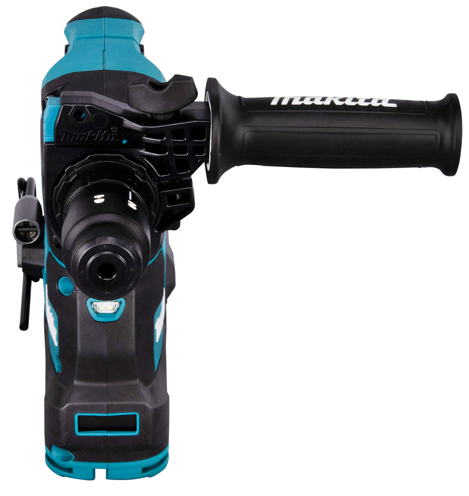Makita Akku-Kombihammer SDS-MAX – 40V max., inkl. 2x 4,0 Ah Akkus, Ladegerät, MAKPAC & Staubabsaugung DX14 - HR004GM202