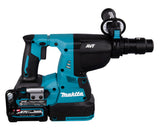 Makita Akku-Kombihammer SDS-MAX – 40V max., inkl. 2x 4,0 Ah Akkus, Ladegerät, MAKPAC & Staubabsaugung DX14 - HR004GM202