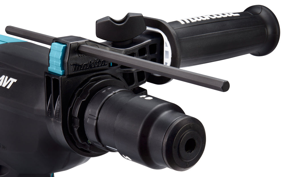 Makita Akku-Kombihammer SDS-MAX – 40V max., inkl. 2x 4,0 Ah Akkus, Ladegerät, MAKPAC & Staubabsaugung DX14 - HR004GM202