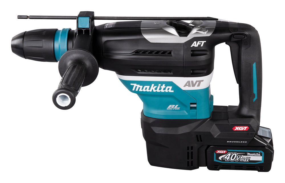 Makita Akku-Kombihammer SDS-MAX – 40V max., 2x 4,0 Ah Akkus, inkl. Schnellladegerät & AWS - HR005GM202