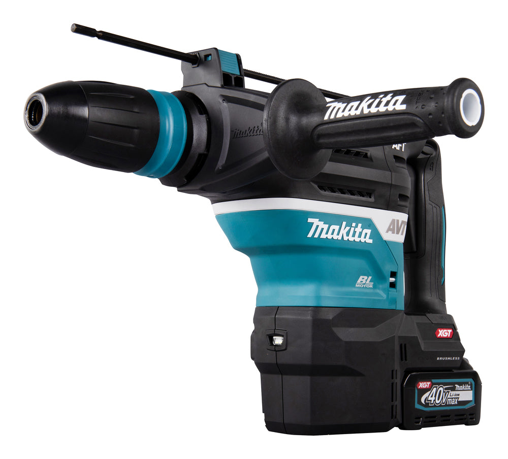 Makita Akku-Kombihammer SDS-MAX – 40V max., 2x 4,0 Ah Akkus, inkl. Schnellladegerät & AWS - HR005GM202