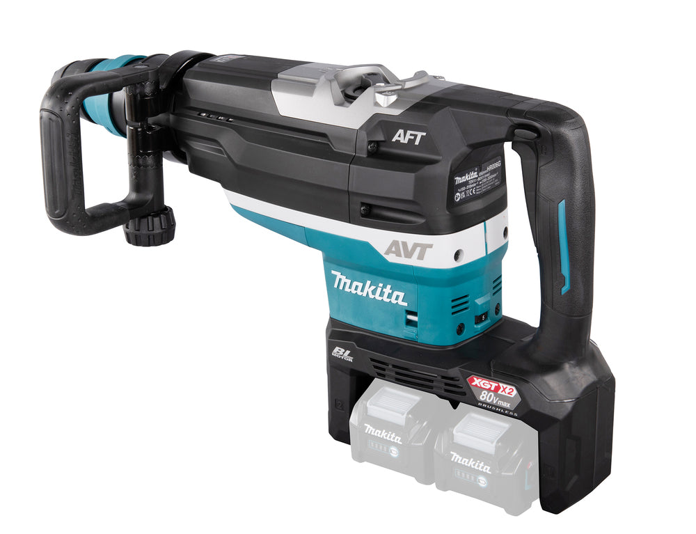 Makita Akku-Kombihammer SDS-MAX – 2x 40V max. (80V), 21,4 J Schlagstärke - HR006GZ