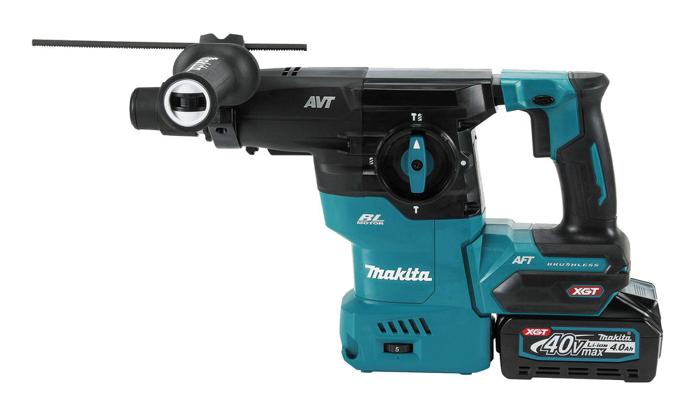 Makita Akku-Kombihammer SDS-PLUS – 40V max., 3,9 J Schlagstärke, optional DX10 Staubabsaugung - HR008GM202