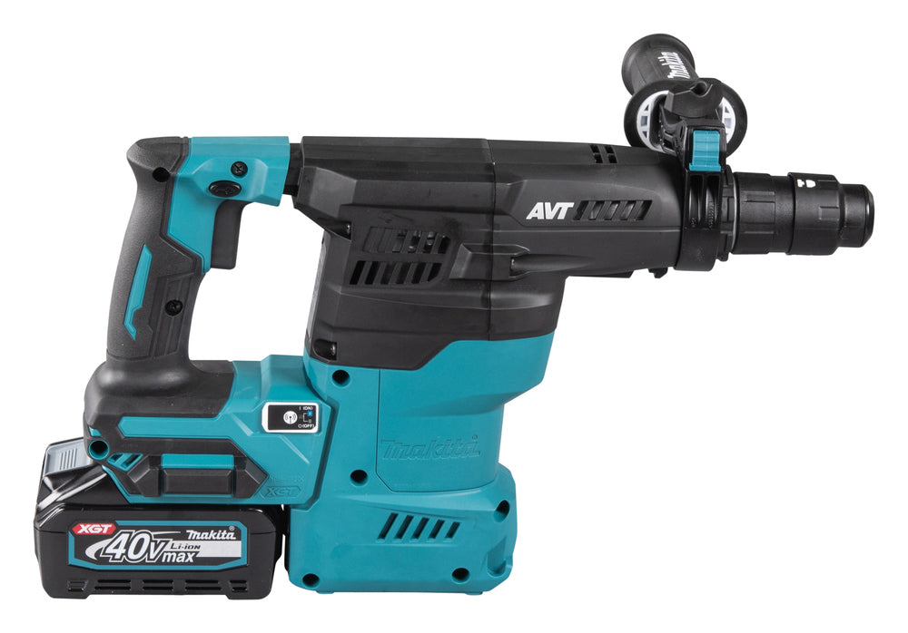 Makita Akku-Kombihammer SDS-PLUS – 40V max., 3,9 J Schlagstärke, inkl. DX11 Staubabsaugung - HR009GM202