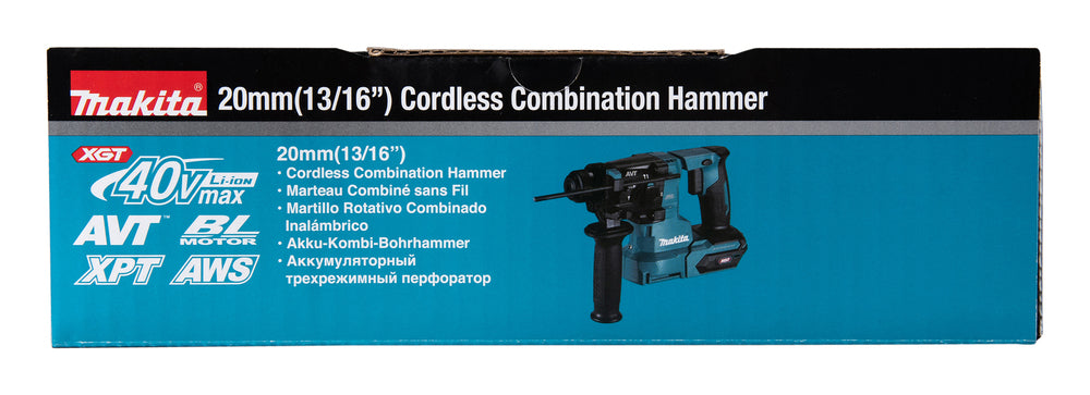 Makita Akku-Kombihammer SDS-PLUS – 40V max., 2,1 J Schlagstärke - HR010GZ