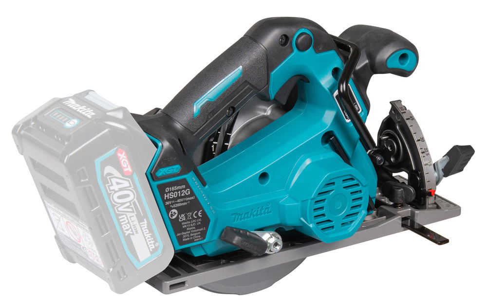 Makita Akku-Handkreissäge – bürstenlos, mit LED & AWS-Staubabsaugung - HS012GZ