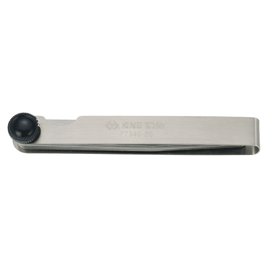 KING TONY Profi-Werkzeuge - Dickenmessgerät, metrisch - 20 Klingen 7734020