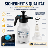TECWERK Drucksprüher 2 l mit FPM-Dichtung & Kunststoffdüse