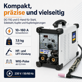 GYS PROTIG 161 DC TIG-Schweißanlage 10-160 A gasgekühlt mit Zubehör