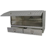 Bullram Werkzeugkiste Riffelblech mit Tür & 2 Schubladen – JSB14SDD2