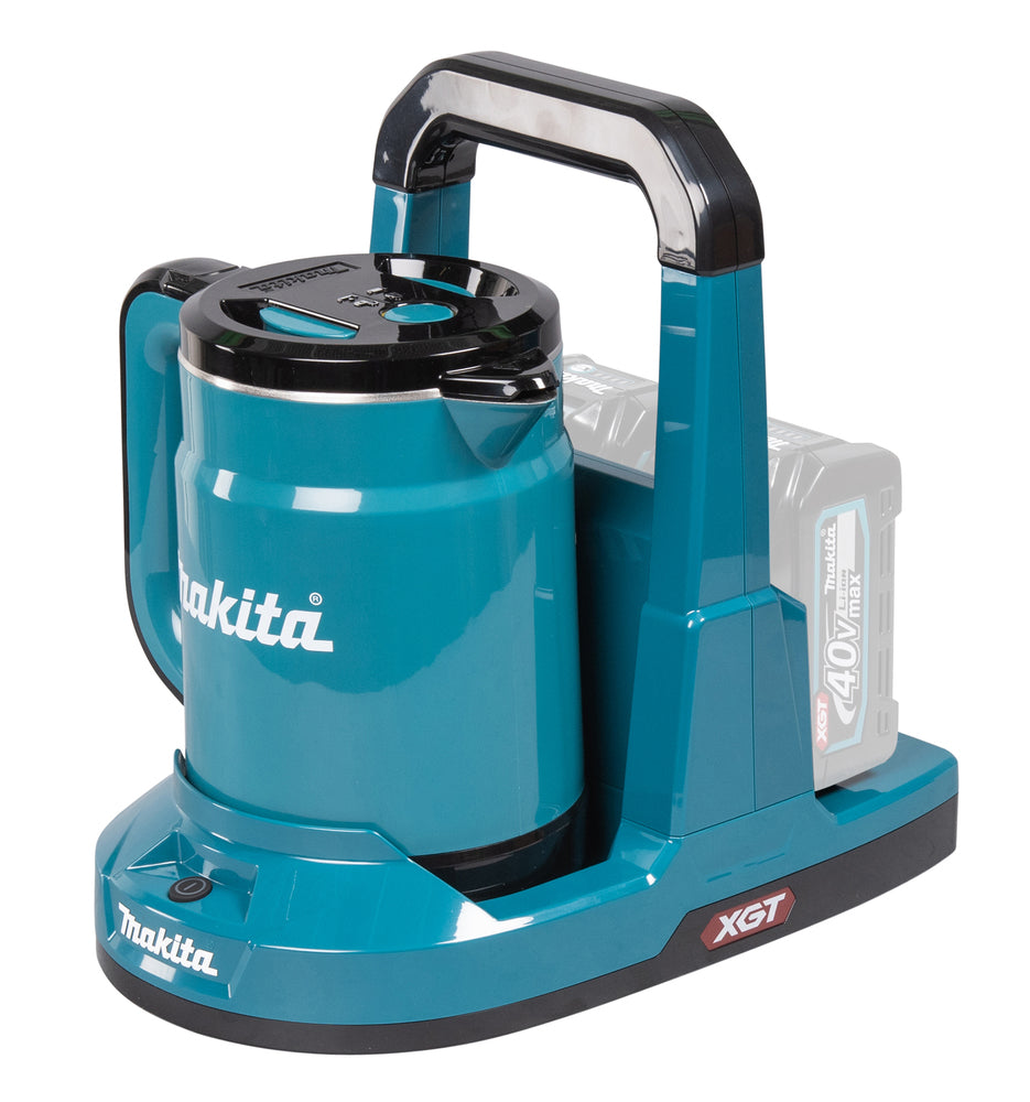 Makita Akku-Wasserkocher 40V max – mobiler Wasserkocher für Baustelle, Camping & Outdoor - KT001GZ