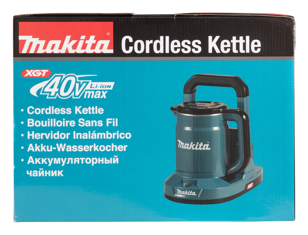 Makita Akku-Wasserkocher 40V max – mobiler Wasserkocher für Baustelle, Camping & Outdoor - KT001GZ