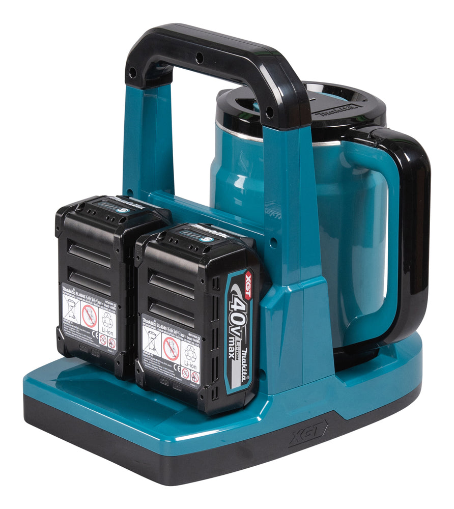 Makita Akku-Wasserkocher 40V max – mobiler Wasserkocher für Baustelle, Camping & Outdoor - KT001GZ