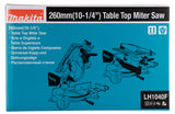 Makita Tisch-/Kapp- und Gehrungssäge – 1.650 W, 260 mm Blatt, Kombimaschine mit LED - LH1040F