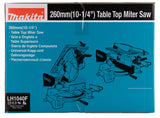 Makita Tisch-/Kapp- und Gehrungssäge – 1.650 W, 260 mm Blatt, Kombimaschine mit LED - LH1040F
