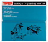 Makita Tisch-/Kapp- und Gehrungssäge – 1.650 W, 260 mm Blatt, Kombimaschine mit LED - LH1040F