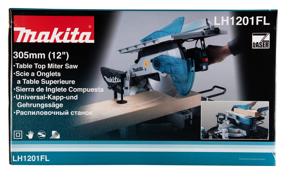 Makita Tisch-/Kapp- und Gehrungssäge – 1.650 W, 305 mm Blatt, Kombimaschine mit LED & Laser - LH1201FL