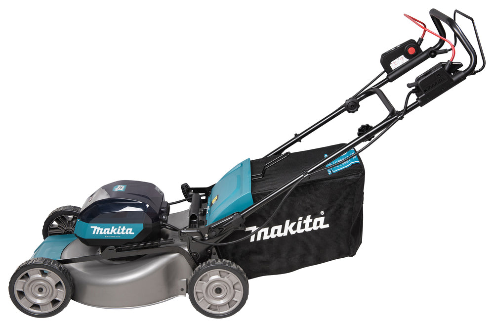 Makita Akku-Rasenmäher mit Dual-Akku-System und Stahl-Mähdeck - LM002GZ