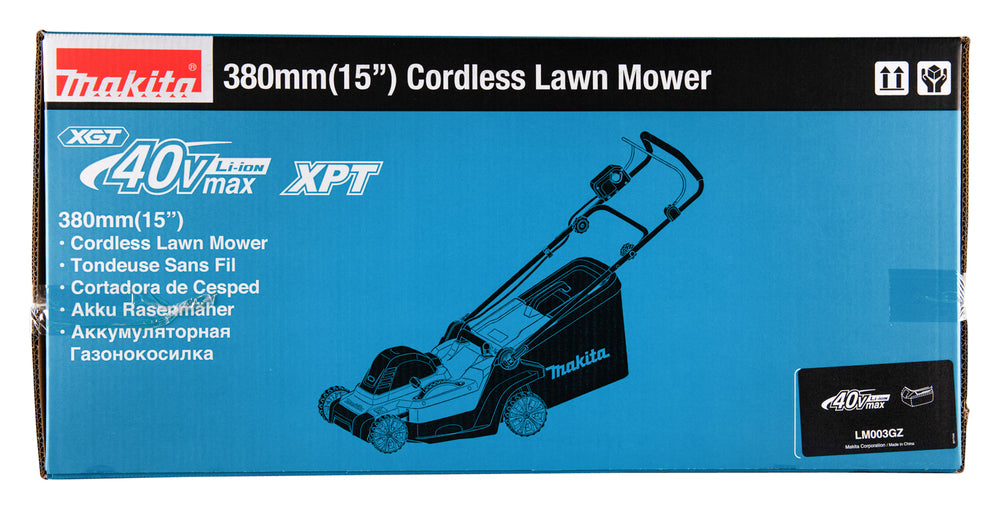 Makita Makita Akku-Rasenmäher – 40V max, 38 cm Schnittbreite & Mulchfunktion - LM003GZ
