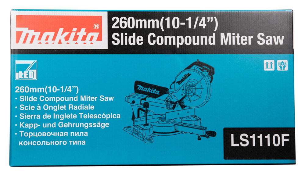 Makita Kapp- und Gehrungssäge – 260 mm Blatt, 91 x 305 mm Schnittleistung, LED & Motorbremse - LS1110F