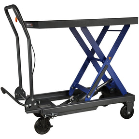 Mammuth mobile hydraulic lift table 500 kg – heavy-duty workshop lift table with foot pump and wheels available at Tools.d