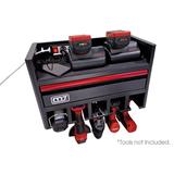 M7 Power-Werkzeuge - Wandregal für Akku-Werkzeuge : 5 Steckplätze + Verlängerungskabel M7S9509